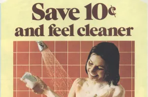 Ad for Zest bodywash