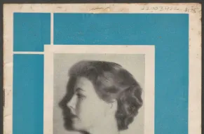 Cover of a pamphlet titled "Secrets of Modern Womanhood" with a portrait of a woman on it.