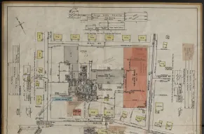 Fire insurance map showing a textile mill