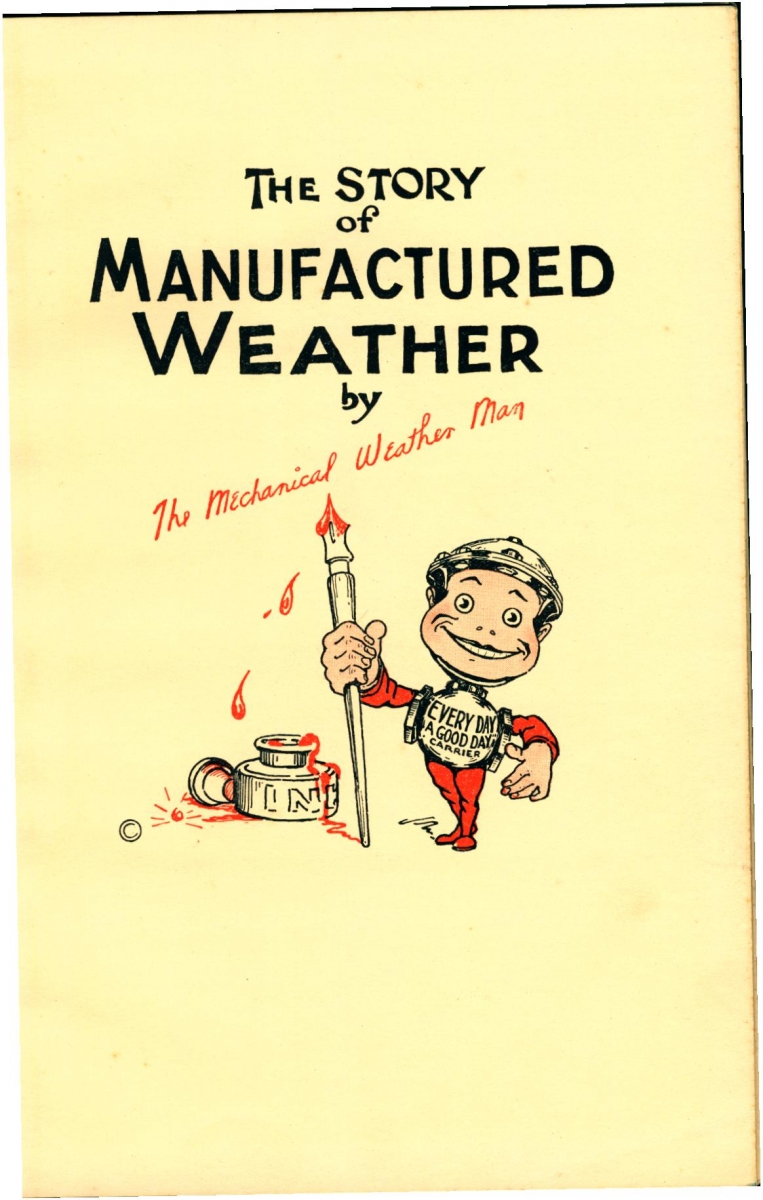 Carrier's book "The Story of Manufactured Weather"
