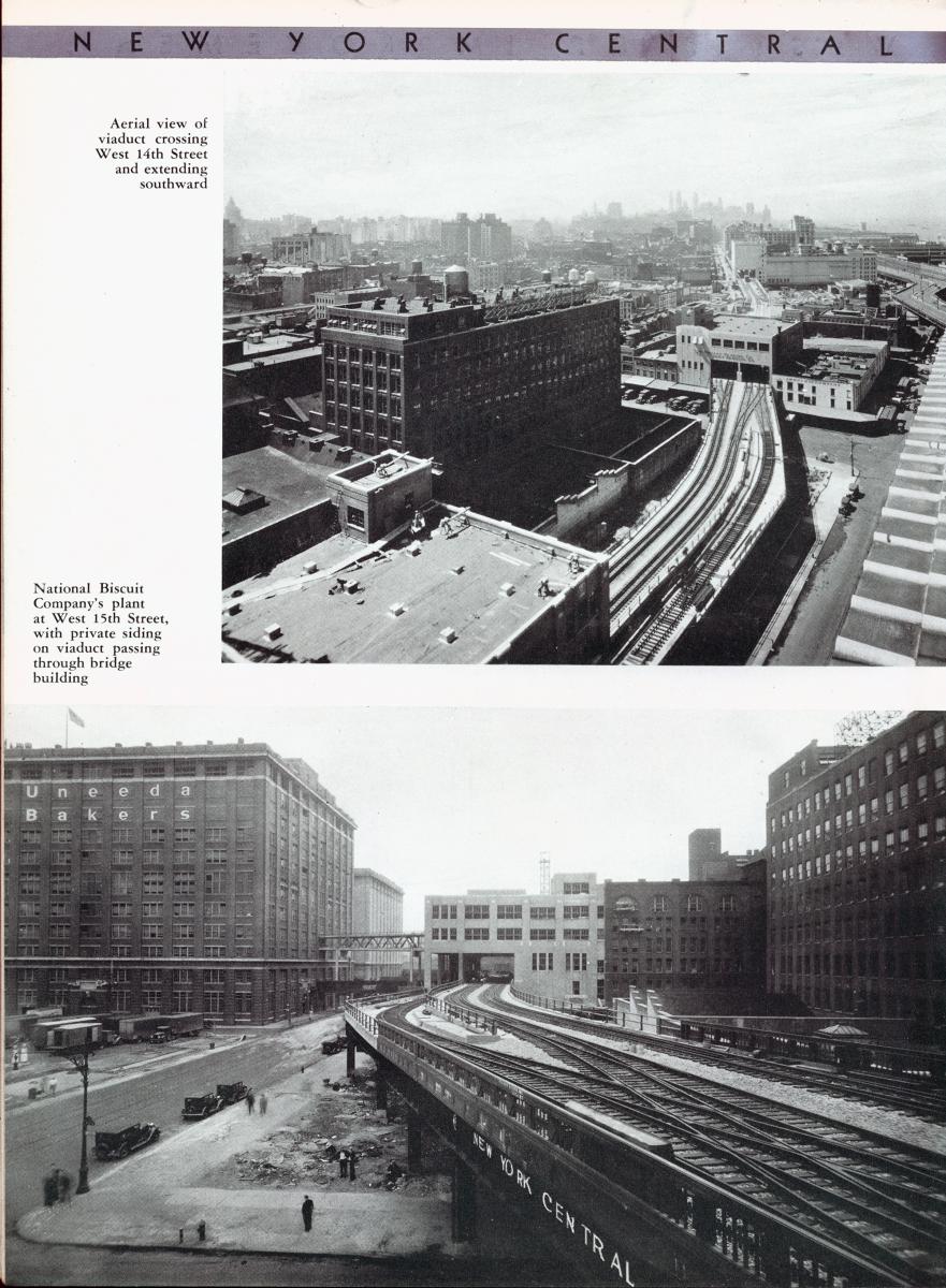 Aerial view of the high line